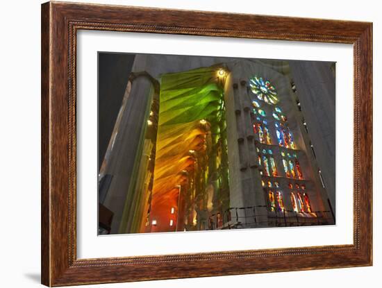 Sagrada Familia, Barcelona, Catalonia, Spain-Mark Mawson-Framed Photographic Print