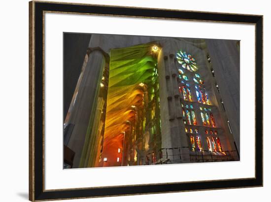 Sagrada Familia, Barcelona, Catalonia, Spain-Mark Mawson-Framed Photographic Print