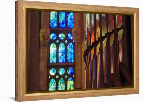 Sagrada Familia, Barcelona, Catalonia, Spain-Mark Mawson-Framed Premier Image Canvas