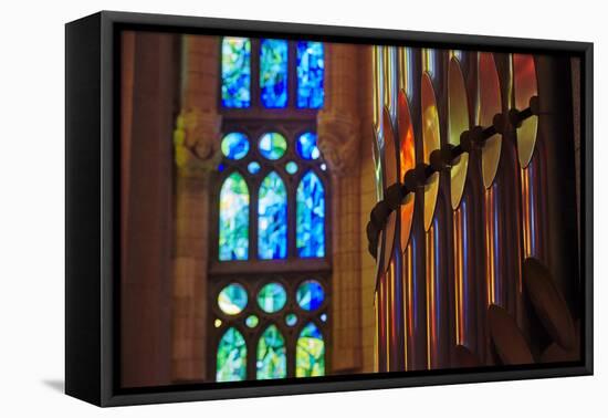 Sagrada Familia, Barcelona, Catalonia, Spain-Mark Mawson-Framed Premier Image Canvas