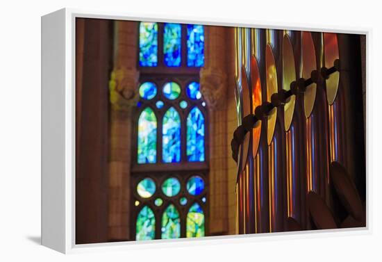 Sagrada Familia, Barcelona, Catalonia, Spain-Mark Mawson-Framed Premier Image Canvas