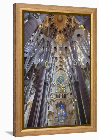 Sagrada Familia, Barcelona, Catalonia, Spain-Mark Mawson-Framed Premier Image Canvas