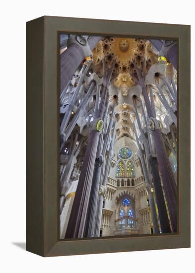 Sagrada Familia, Barcelona, Catalonia, Spain-Mark Mawson-Framed Premier Image Canvas