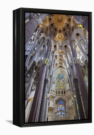 Sagrada Familia, Barcelona, Catalonia, Spain-Mark Mawson-Framed Premier Image Canvas