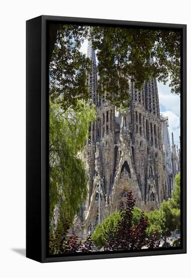 Sagrada Familia, Barcelona, Catalonia, Spain-Mark Mawson-Framed Premier Image Canvas