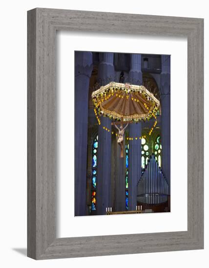 Sagrada Familia, Barcelona, Catalonia, Spain-Mark Mawson-Framed Photographic Print