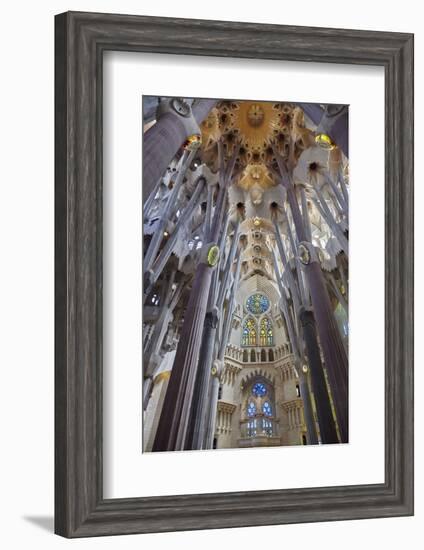 Sagrada Familia, Barcelona, Catalonia, Spain-Mark Mawson-Framed Photographic Print