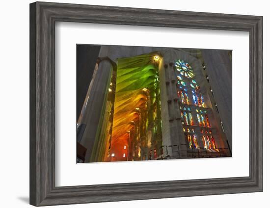 Sagrada Familia, Barcelona, Catalonia, Spain-Mark Mawson-Framed Photographic Print