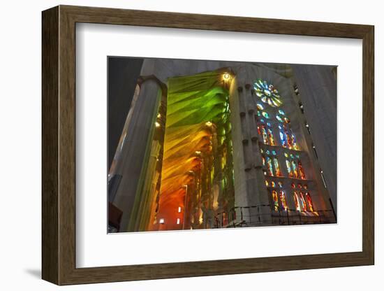 Sagrada Familia, Barcelona, Catalonia, Spain-Mark Mawson-Framed Photographic Print