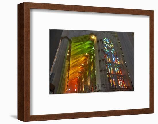 Sagrada Familia, Barcelona, Catalonia, Spain-Mark Mawson-Framed Photographic Print