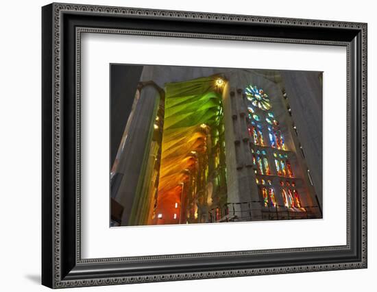 Sagrada Familia, Barcelona, Catalonia, Spain-Mark Mawson-Framed Photographic Print