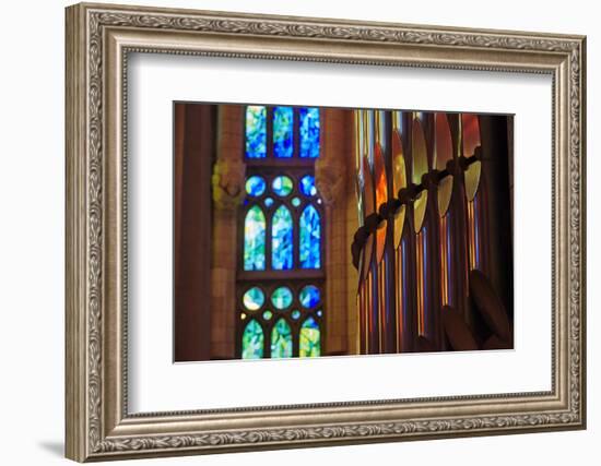 Sagrada Familia, Barcelona, Catalonia, Spain-Mark Mawson-Framed Photographic Print