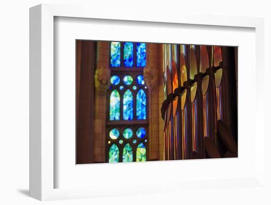 Sagrada Familia, Barcelona, Catalonia, Spain-Mark Mawson-Framed Photographic Print