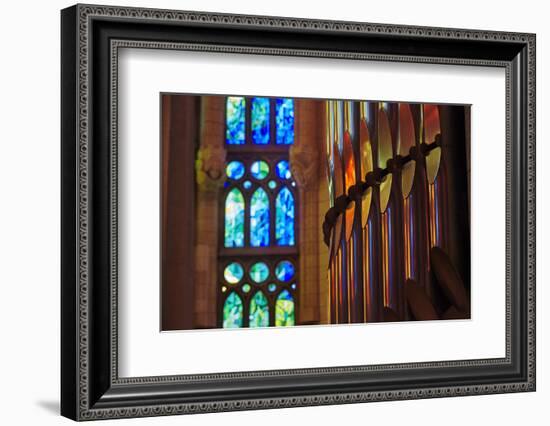 Sagrada Familia, Barcelona, Catalonia, Spain-Mark Mawson-Framed Photographic Print