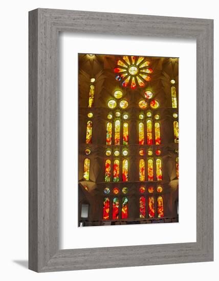 Sagrada Familia, Barcelona, Catalonia, Spain-Mark Mawson-Framed Photographic Print