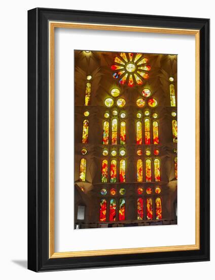 Sagrada Familia, Barcelona, Catalonia, Spain-Mark Mawson-Framed Photographic Print