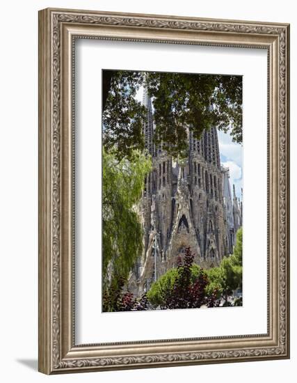 Sagrada Familia, Barcelona, Catalonia, Spain-Mark Mawson-Framed Photographic Print