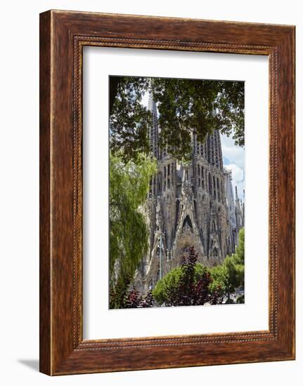 Sagrada Familia, Barcelona, Catalonia, Spain-Mark Mawson-Framed Photographic Print