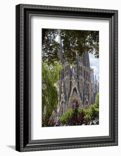 Sagrada Familia, Barcelona, Catalonia, Spain-Mark Mawson-Framed Photographic Print