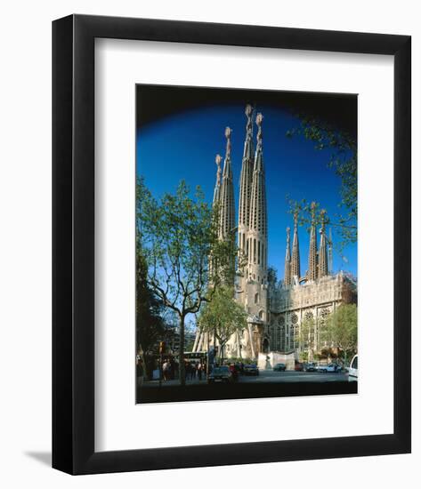 Sagrada Familia Barcelona Spain-null-Framed Premium Giclee Print
