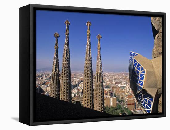 Sagrada Familia Cathedral, Barcelona, Spain-Jon Arnold-Framed Premier Image Canvas