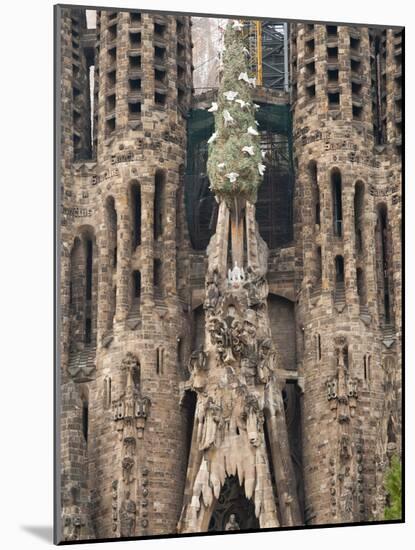 Sagrada Familia Cathedral by Gaudi, UNESCO World Heritage Site, Barcelona, Catalunya, Spain-Nico Tondini-Mounted Photographic Print