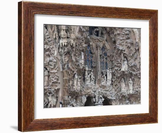 Sagrada Familia Cathedral by Gaudi, UNESCO World Heritage Site, Barcelona, Catalunya, Spain-Nico Tondini-Framed Photographic Print