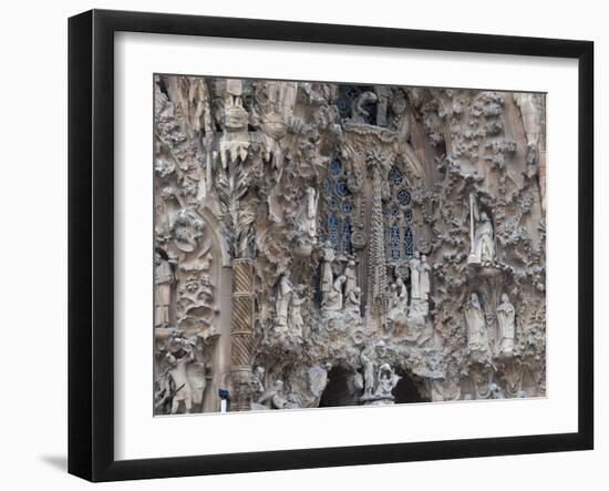 Sagrada Familia Cathedral by Gaudi, UNESCO World Heritage Site, Barcelona, Catalunya, Spain-Nico Tondini-Framed Photographic Print