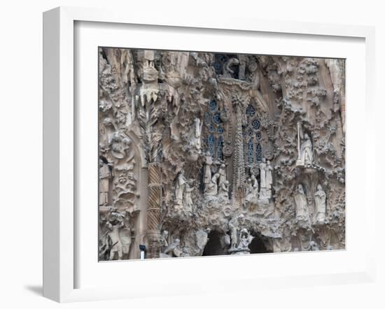 Sagrada Familia Cathedral by Gaudi, UNESCO World Heritage Site, Barcelona, Catalunya, Spain-Nico Tondini-Framed Photographic Print