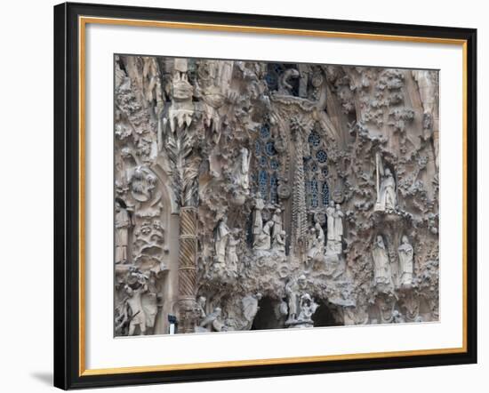 Sagrada Familia Cathedral by Gaudi, UNESCO World Heritage Site, Barcelona, Catalunya, Spain-Nico Tondini-Framed Photographic Print