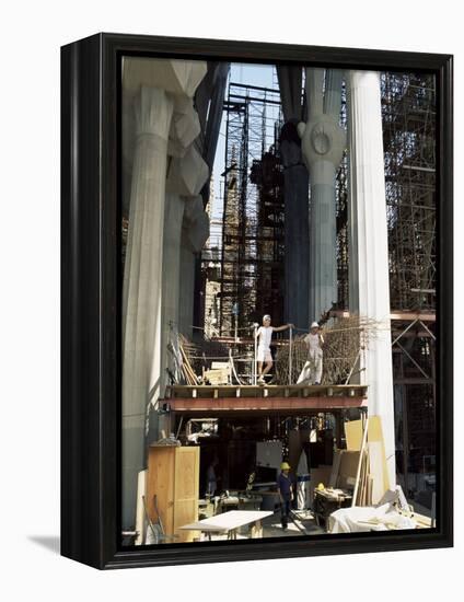 Sagrada Familia, Gaudi's Cathedral, Barcelona, Catalonia, Spain-R H Productions-Framed Premier Image Canvas