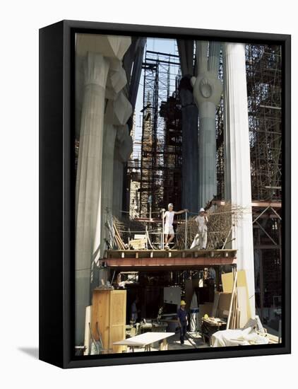 Sagrada Familia, Gaudi's Cathedral, Barcelona, Catalonia, Spain-R H Productions-Framed Premier Image Canvas