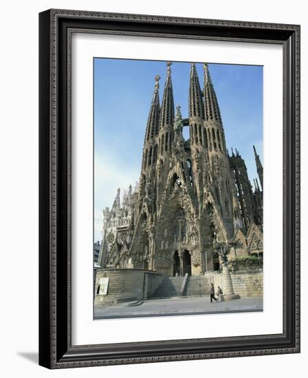Sagrada Familia, the Gaudi Cathedral in Barcelona, Cataluna, Spain, Europe-Jeremy Bright-Framed Photographic Print