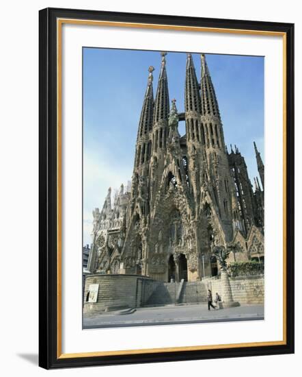 Sagrada Familia, the Gaudi Cathedral in Barcelona, Cataluna, Spain, Europe-Jeremy Bright-Framed Photographic Print