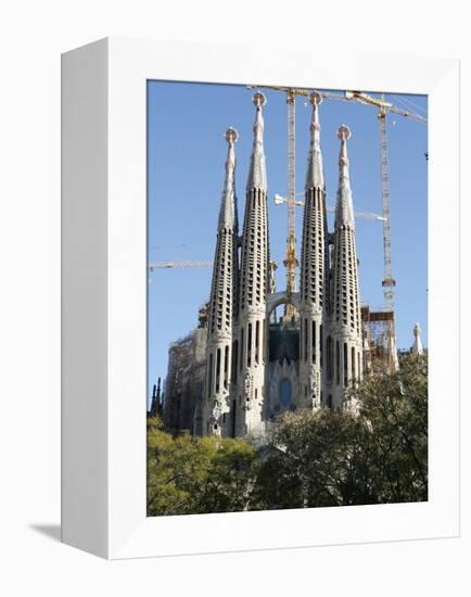 Sagrada Familia Towers and Spires, UNESCO World Heritage Site, Barcelona, Catalonia, Spain, Europe-null-Framed Premier Image Canvas