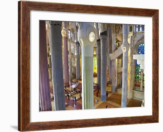 Sagrada Familia, UNESCO World Heritage Site, Barcelona, Catalonia, Spain, Europe-Mark Mawson-Framed Photographic Print