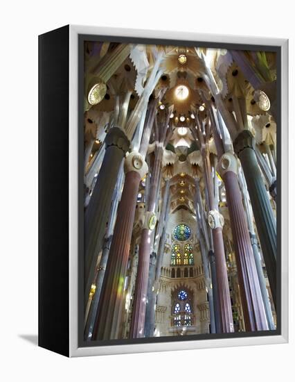 Sagrada Familia, UNESCO World Heritage Site, Barcelona, Catalonia, Spain, Europe-Mark Mawson-Framed Premier Image Canvas