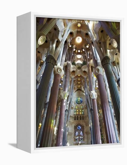 Sagrada Familia, UNESCO World Heritage Site, Barcelona, Catalonia, Spain, Europe-Mark Mawson-Framed Premier Image Canvas