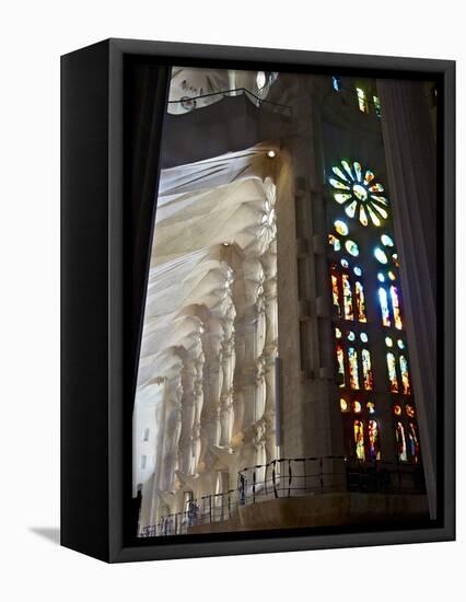 Sagrada Familia, UNESCO World Heritage Site, Barcelona, Catalonia, Spain, Europe-Mark Mawson-Framed Premier Image Canvas