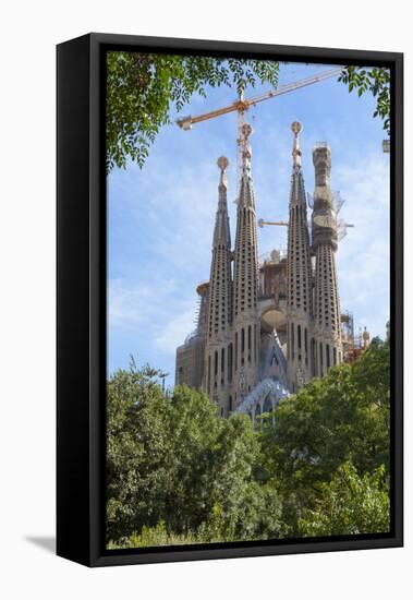 Sagrada Familia, UNESCO World Heritage Site, Barcelona, Catalonia, Spain, Europe-Charlie Harding-Framed Premier Image Canvas