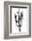 Saguaro Black & White II-Mia Jensen-Framed Photo