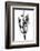 Saguaro Black & White II-Mia Jensen-Framed Photo