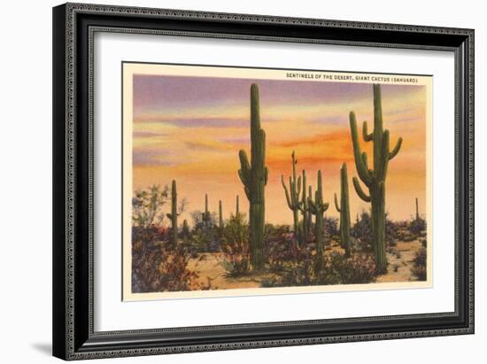 Saguaro Cacti-null-Framed Art Print