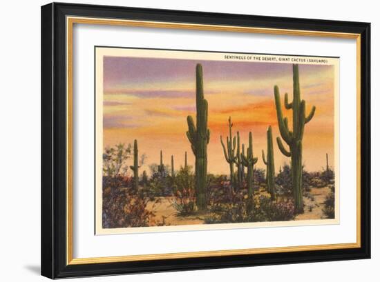 Saguaro Cacti-null-Framed Art Print