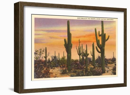 Saguaro Cacti-null-Framed Premium Giclee Print
