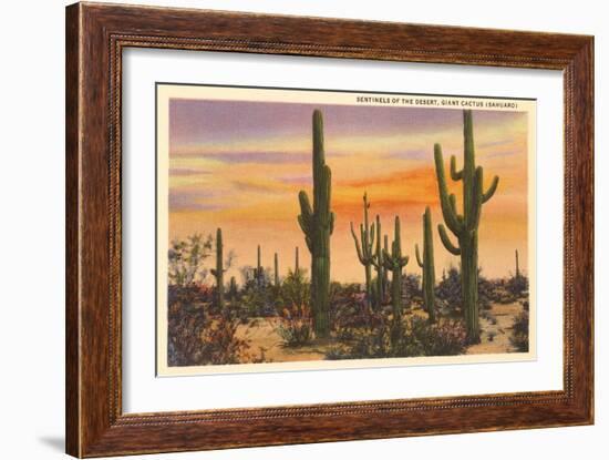 Saguaro Cacti-null-Framed Premium Giclee Print