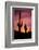 Saguaro Cactus at Sunrise under Gates Pass, Tucson Mountain Park, Arizona-Russ Bishop-Framed Photographic Print