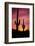 Saguaro Cactus at Sunrise under Gates Pass, Tucson Mountain Park, Arizona-Russ Bishop-Framed Photographic Print