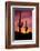 Saguaro Cactus at Sunrise under Gates Pass, Tucson Mountain Park, Arizona-Russ Bishop-Framed Photographic Print