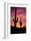 Saguaro Cactus at Sunrise under Gates Pass, Tucson Mountain Park, Arizona-Russ Bishop-Framed Photographic Print